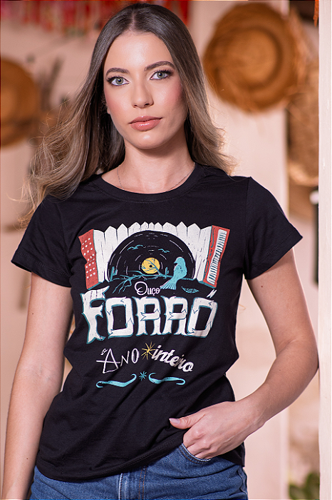 Camiseta Ouço Forró