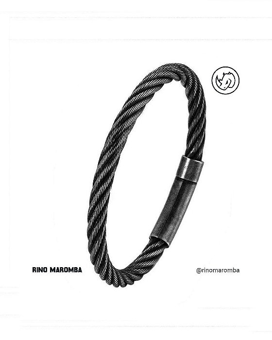 pulseira clássica torcida em aço inoxidável