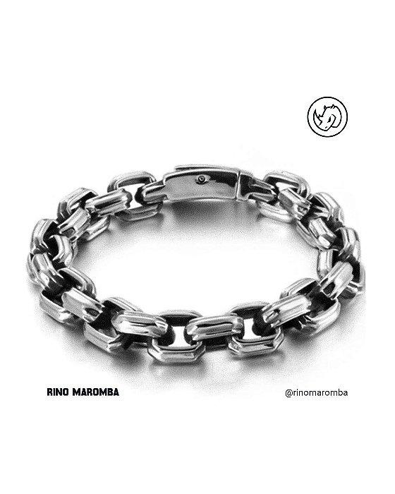 Pulseira viking punk aço inoxidável