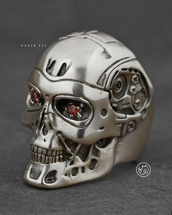 Anel Exterminador do Futuro em PRATA 925