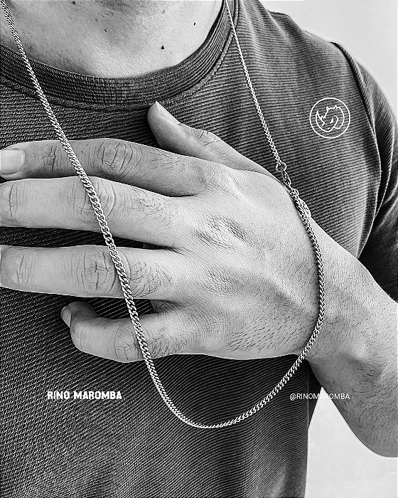 Corrente rino em aço inoxidável