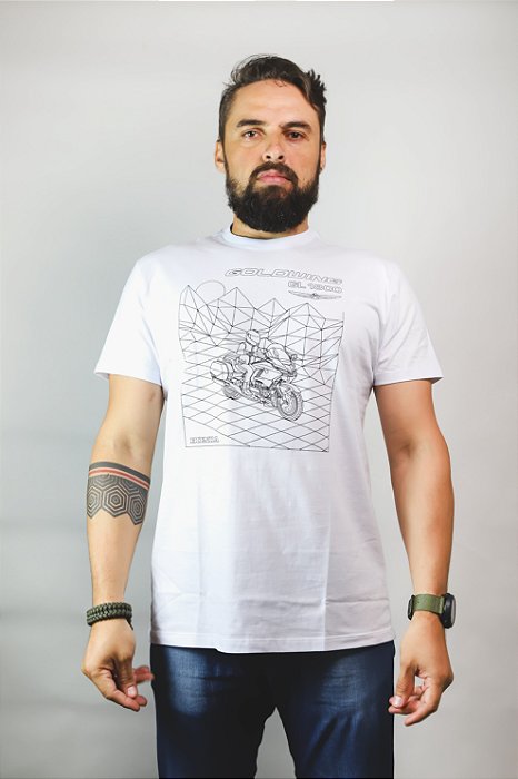 Camiseta Moto Honda - Goldwing Futurista -  Coleção Goldwing