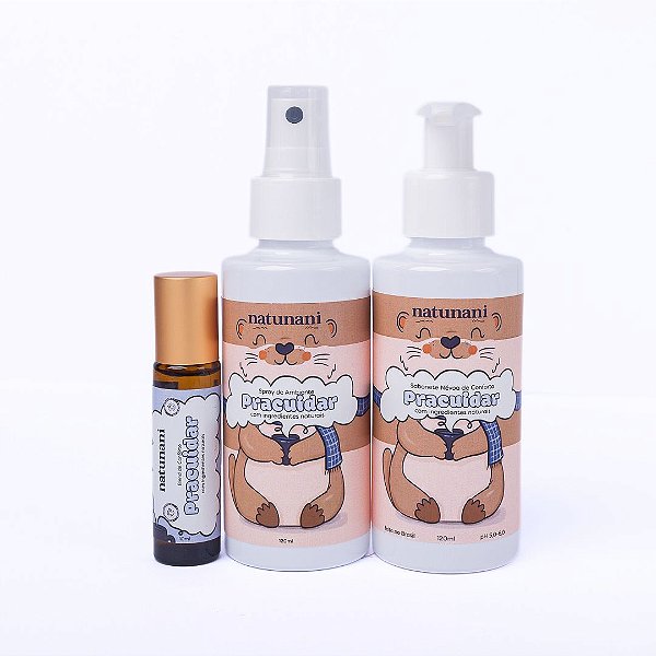 Kit Xô Gripe: Pracuidar Rollon + Sabonete + Spray Ambiente