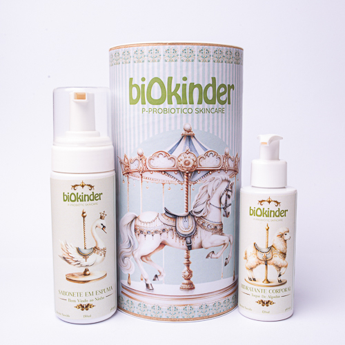 KIT Tubolata Carrossel - Hidratante + Sabonete em Espuma + Ursinho