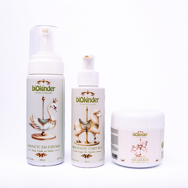 Kit Primeiro Cuidado – Sabonete + Pomada Assadura + Hidratante