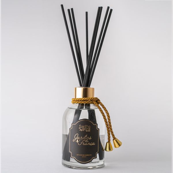 Difusor de Varetas Jardins da França - 200ml - Vidro - Santho Aroma