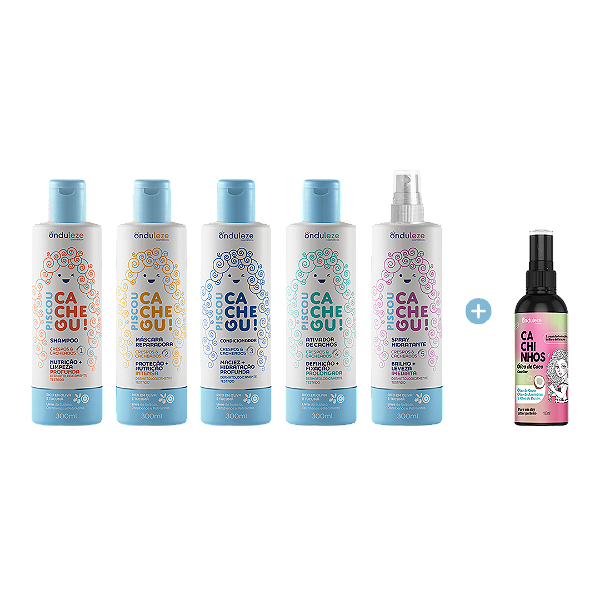 Linha Completa + Óleo de Coco Piscou Cacheou!