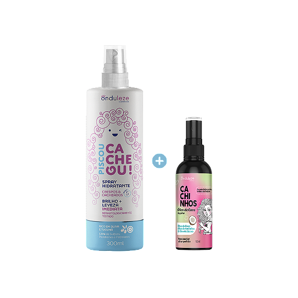 Combo Desembaraço I Spray Hidratante + Óleo de Coco Piscou Cacheou!