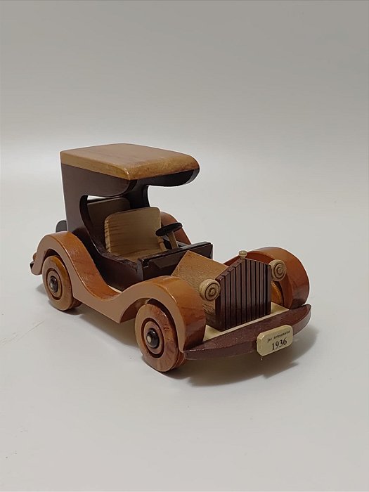 Miniatura de Carrinho de Madeira - 1936 - JAC Oficina de Madeiras