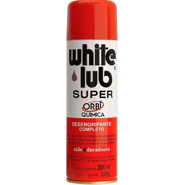 Desengripante Lubrificante Spray 300Ml White Lub 12 Unidades