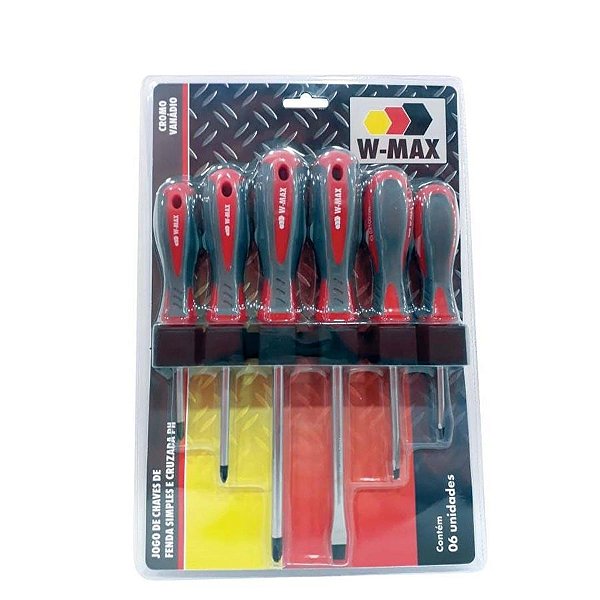 Jogo De Chaves De Fenda Simples E Phillips