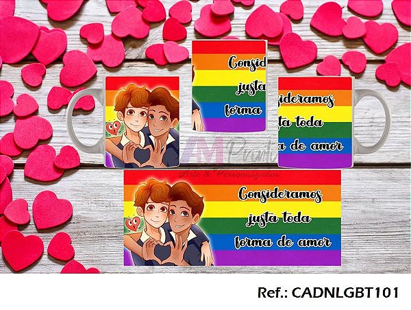 Caneca bis feliz dia dos namorados - Nossa Camiseta