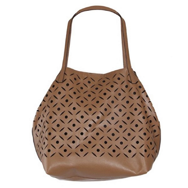Bolsa Laser couro caramelo