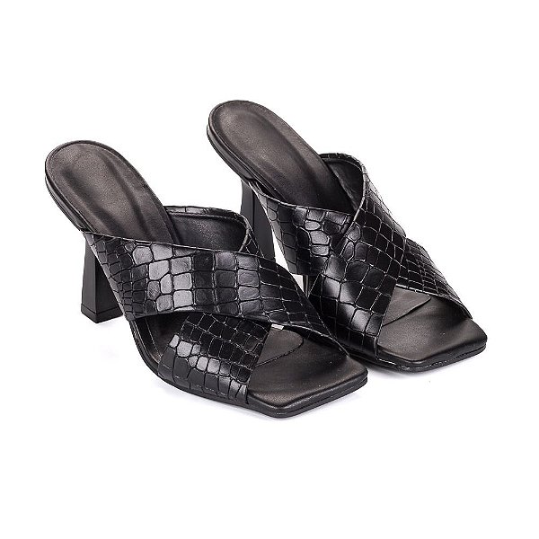 Tamanco bottega croco