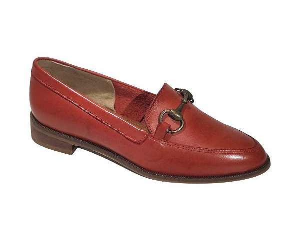Mocassim Brixton vermelho