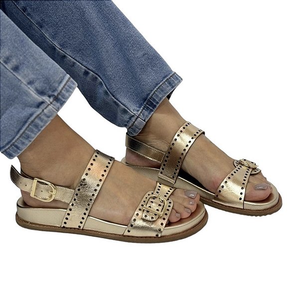 Papete ouro com fivela