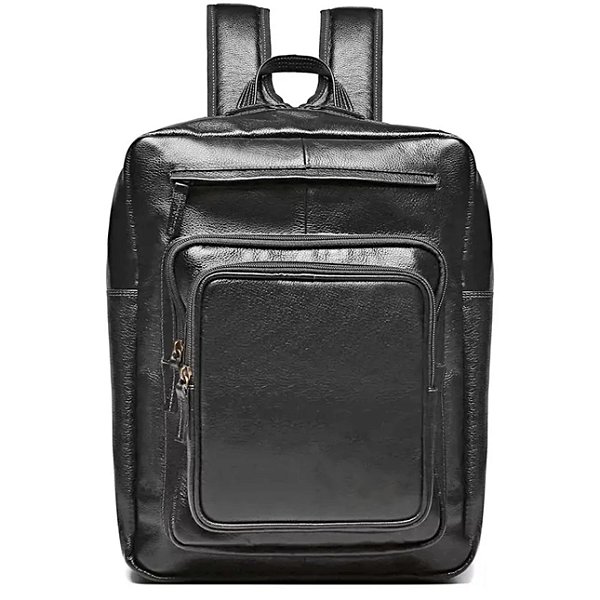 Mochila Notebook couro preto