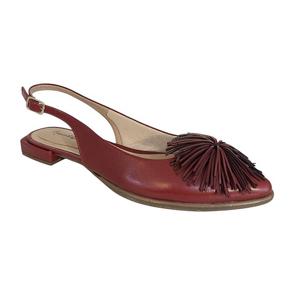 Sapatilha chanel pimbolim vermelho