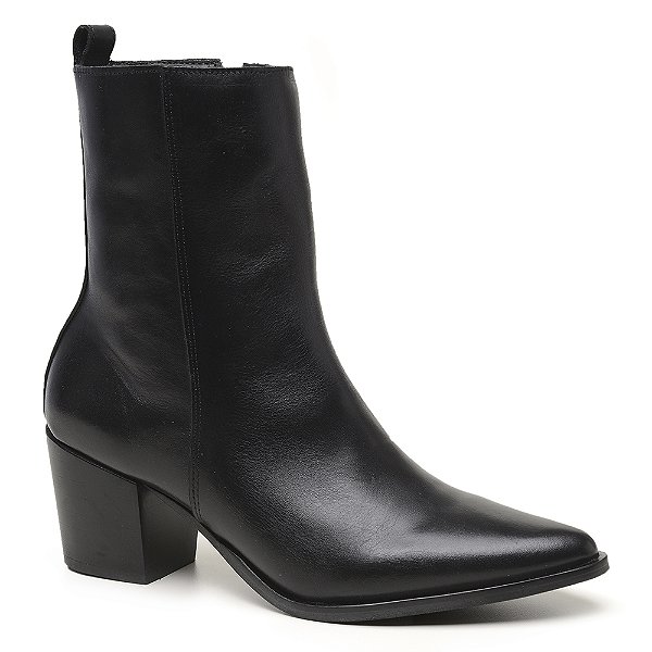 Bota Cano Médio Western Preta