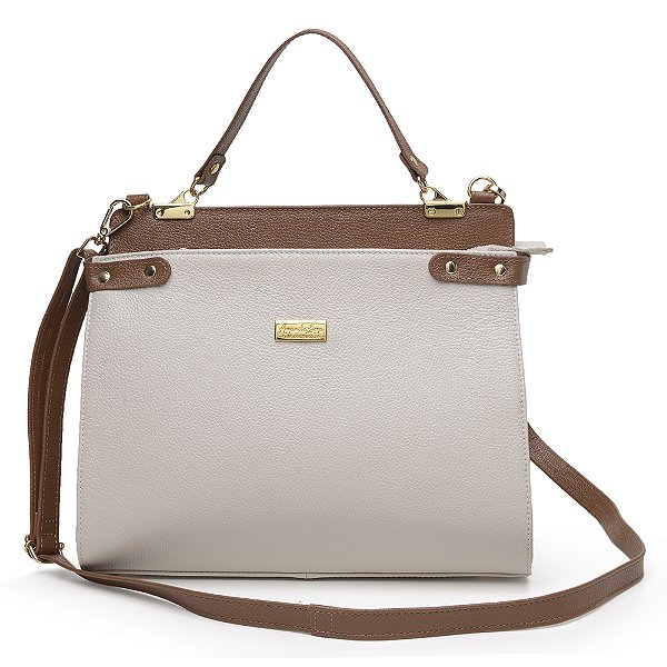 Bolsa Bicolor G off white
