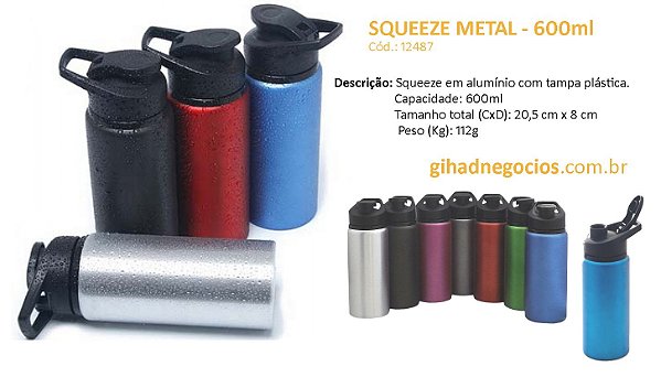 Squeeze Metal  12190  - CLIQUE PARA MAIS MODELOS