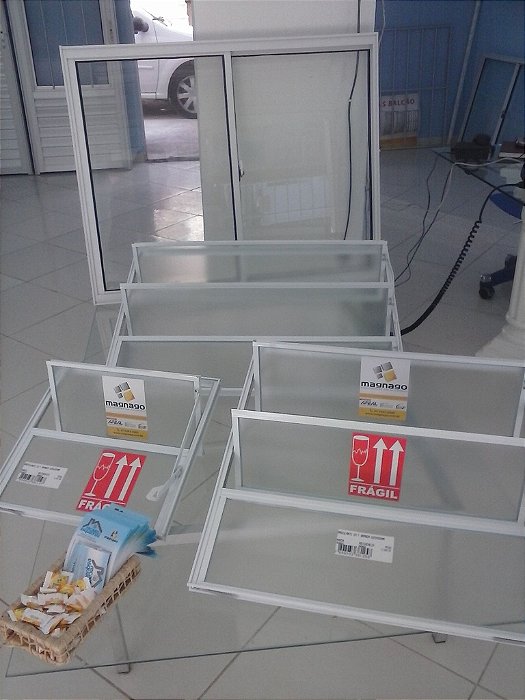 Báscula em Alumínio Branco ou Fosco