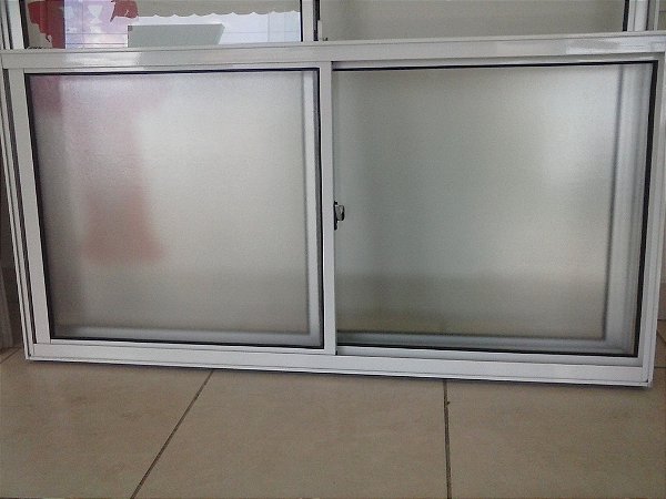Janela de Alumínio 02 Folhas - 1 Fixa - Linha Normatizada VIX