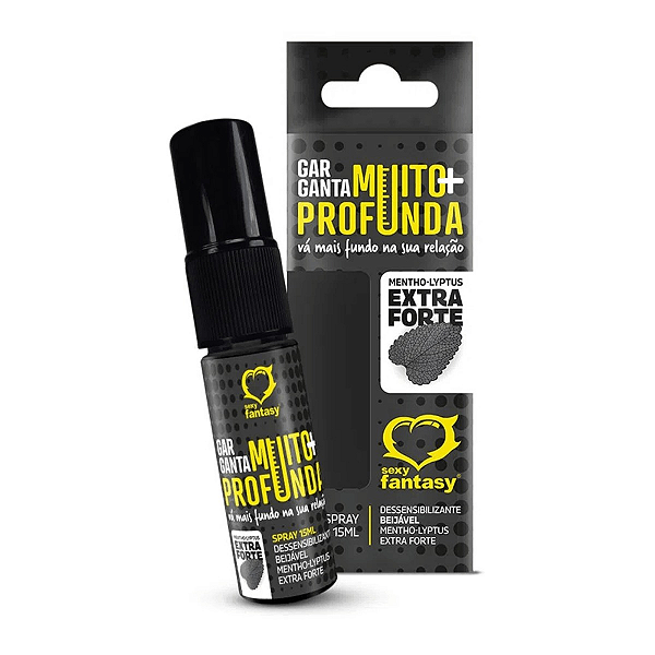 GARGANTA MUITO MAIS PROFUNDA DESSENSIBILIZANTE EM SPRAY GARGANTA PROFUNDA 15ML SABOR EXTRA FORTE