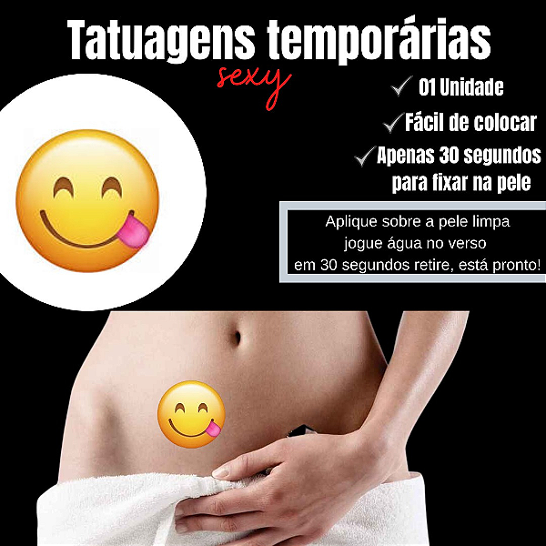 EMOCTION SMILE DELICIA TATUAGEM TEMPORARIA