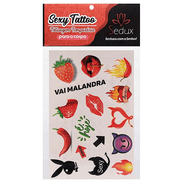 CARTELA TATUAGEM TEMPORÁRIA VAI MALANDRA