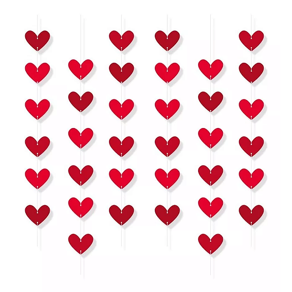 CORTINA DECORATIVA CORAÇÃO