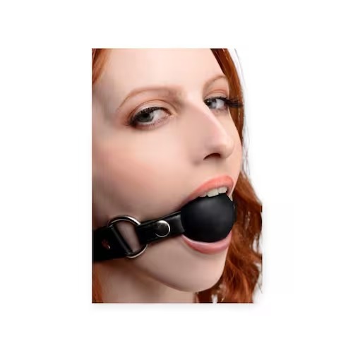 MORDAÇA EM FORMATO DE BOLA COM REGULAGEM