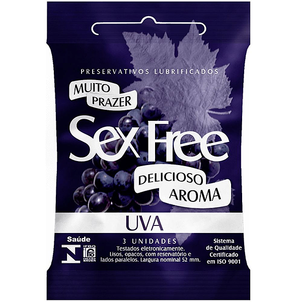 PRESERVATIVO UVA COM 3 UNIDADES