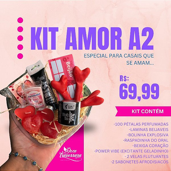 KIT AMOR A DOIS DIA DOS NAMORADOS