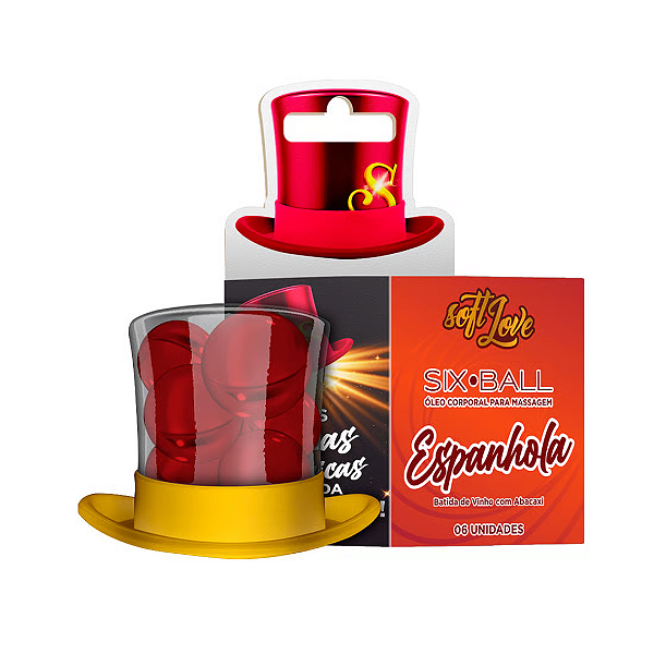 BOLINHA ESPANHOLA SIX BALL COM 06 UNIDADES