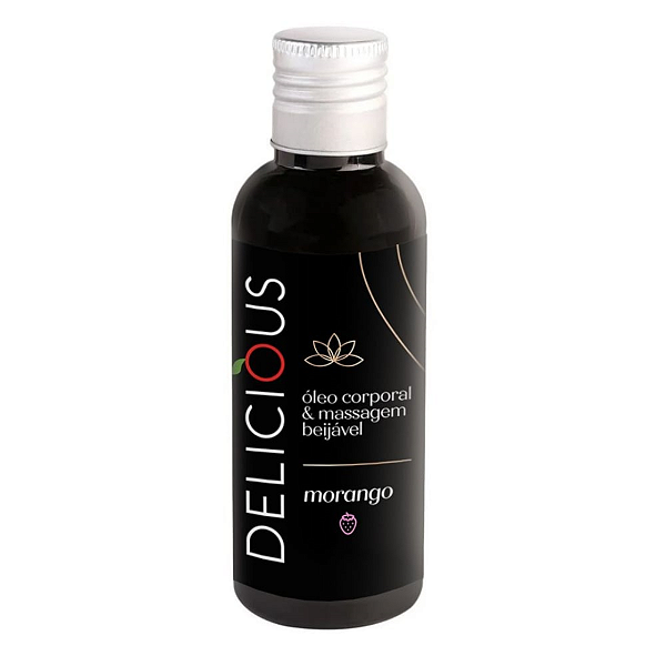 OLEO CORPORAL DE MASSAGEM BEIJÁVEL MORANGO TANTRA/NURU 120ML ÓLEO TANTRICA