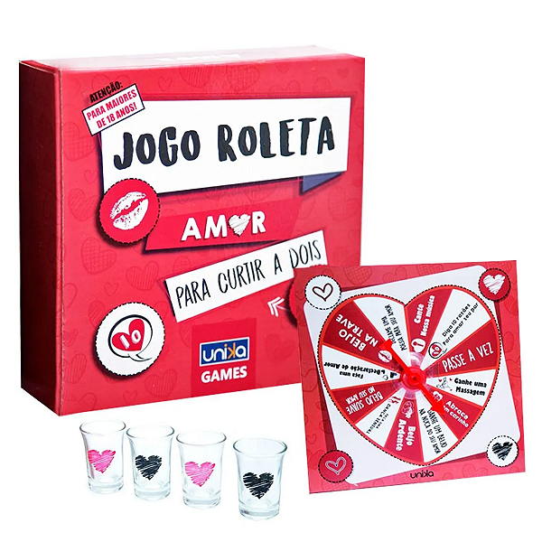 JOGO ROLETA AMOR PARA CURTIR A DOIS COM 4 SHOTS