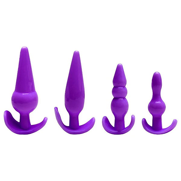 KIT PLUG ANAL SILICONE 4 UNIDADES