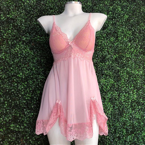 CAMISOLA LUXO COM BOJO ENCANTO SECRETO- ROSA