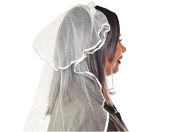 TIARA VÉU DE NOIVA BRANCA