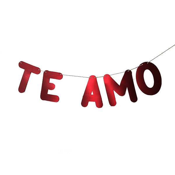 VARAL METALIZADO TE AMO
