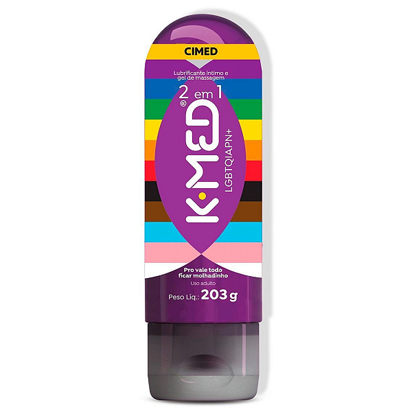 KMED 2 EM 1 LUBRIFICANTE INTIMO 200ML LGBTQIA+ K MED