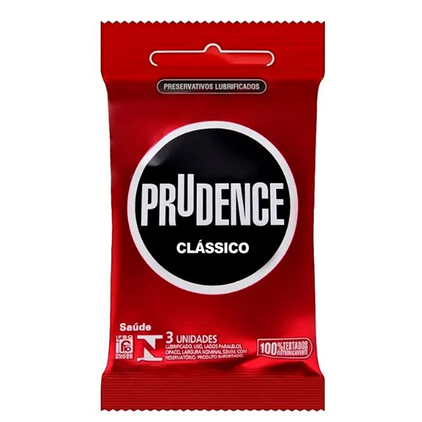 PRESERVATIVO CLASSICO COM 3 UNIDADES PRUDENCE
