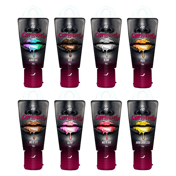 CARROSSEL GEL ORAL COM GLITTER BEIJÁVEL 18G