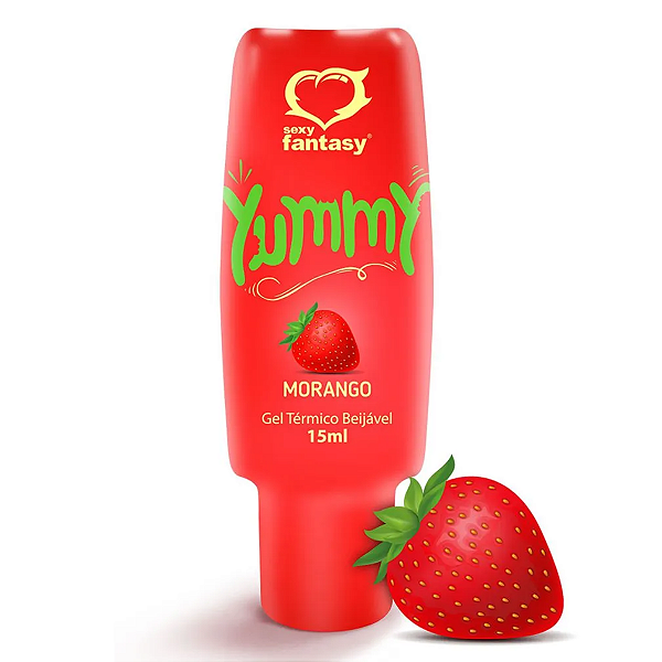 YUMMY SABOR MORANGO GEL COMESTIVEL PARA ORAL 15ML