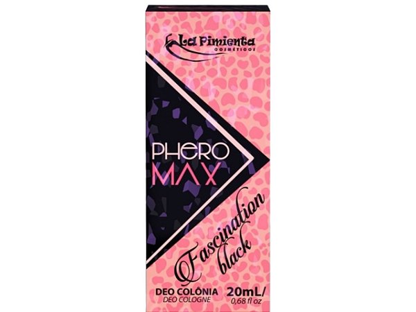 PHERO MAX FASCINATION BLACK PERFUME FEROMONIO FEMININO 20 ML