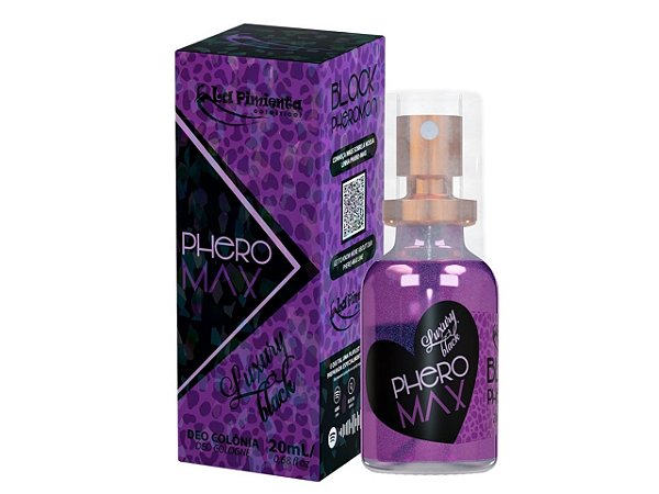 PHERO MAX LUXURY BLACK PERFUME FEROMONIO FEMININO 20 ML