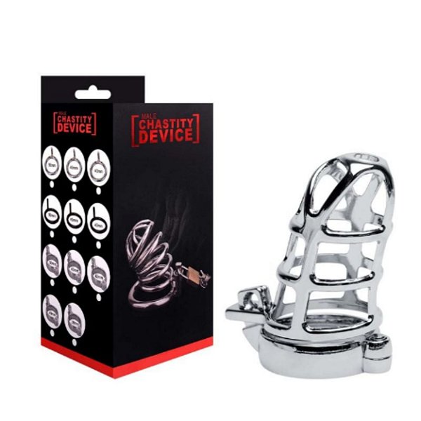 CINTO DE CASTIDADE VAZADO COM ANEL E CADEADO