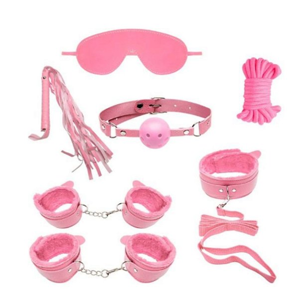 KIT SADO ERÓTICO BONDAGE 3 ROSA