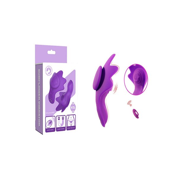VIBRADOR DE CALCINHA RECARREGÁVEL COM 9 MODOS DE VIBRAÇÕES E CONTROLE REMOTO